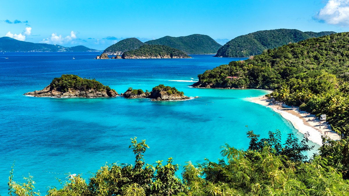 Turquoise water at Trunk Bay, US Virgin Islands