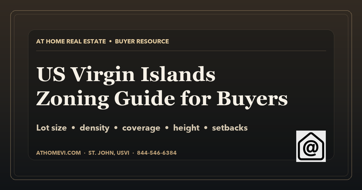 US Virgin Islands Zoning Guide for Property Buyers
